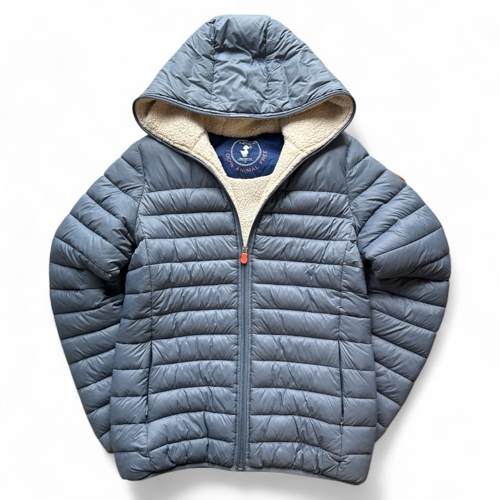 SAVE THE DUCK Blue Puffer Jacket Unisex